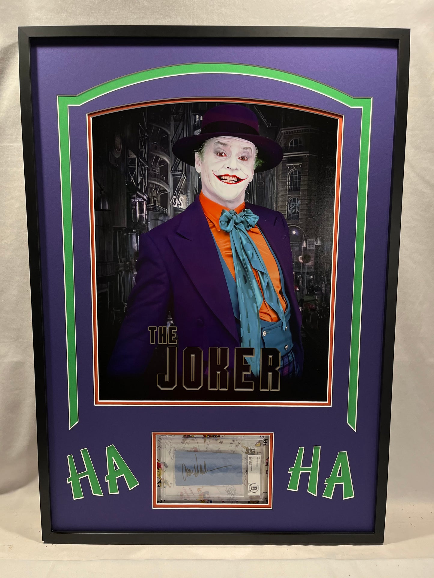 Signed Jack Nicholson Cut Auto with Custom 16x20