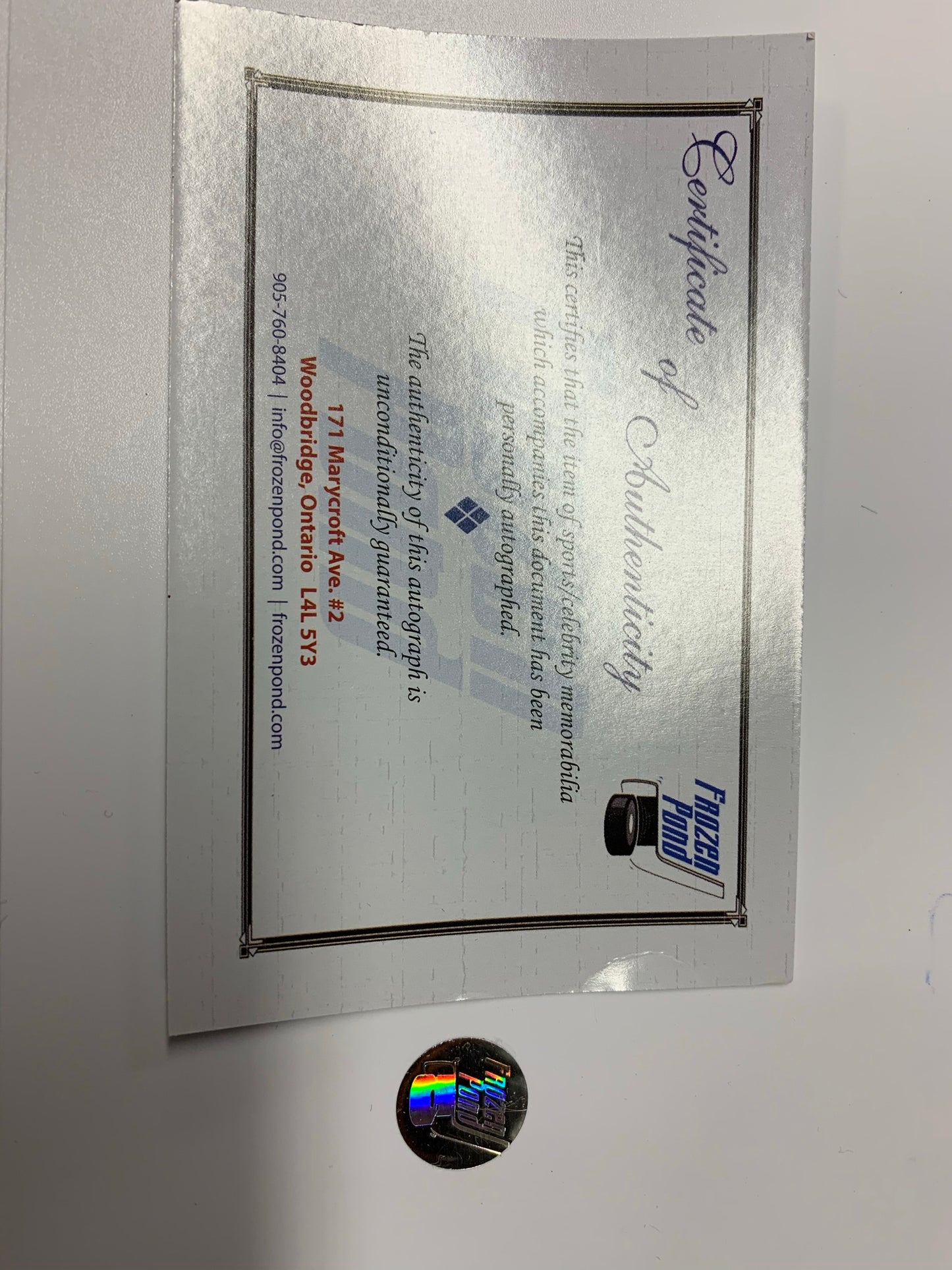 Signed/Framed Pat LaFontaine Panoramic with Sabres Patch