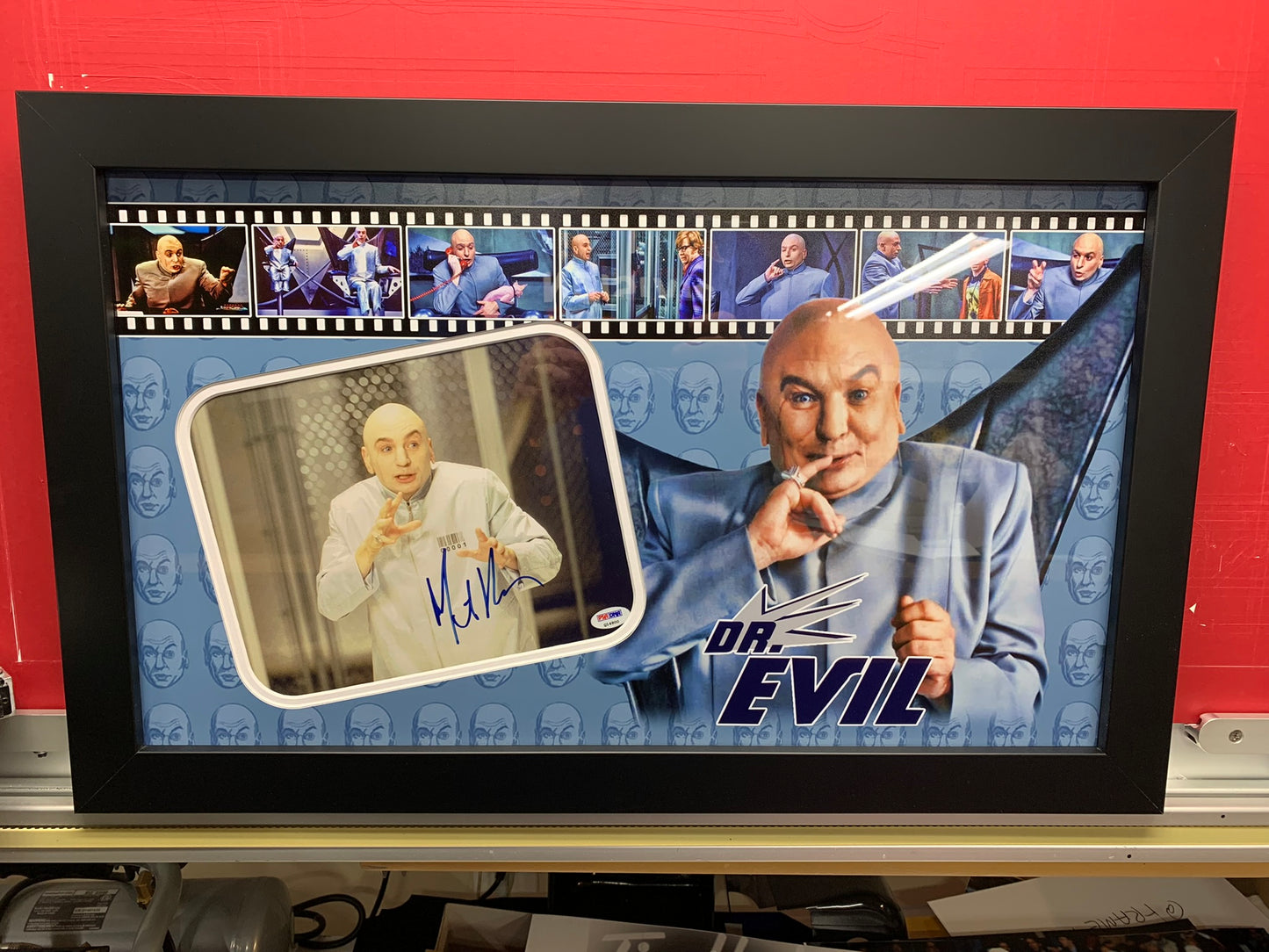 Signed Mike Myers (Dr. Evil) 8x10 with Custom Photo Mat